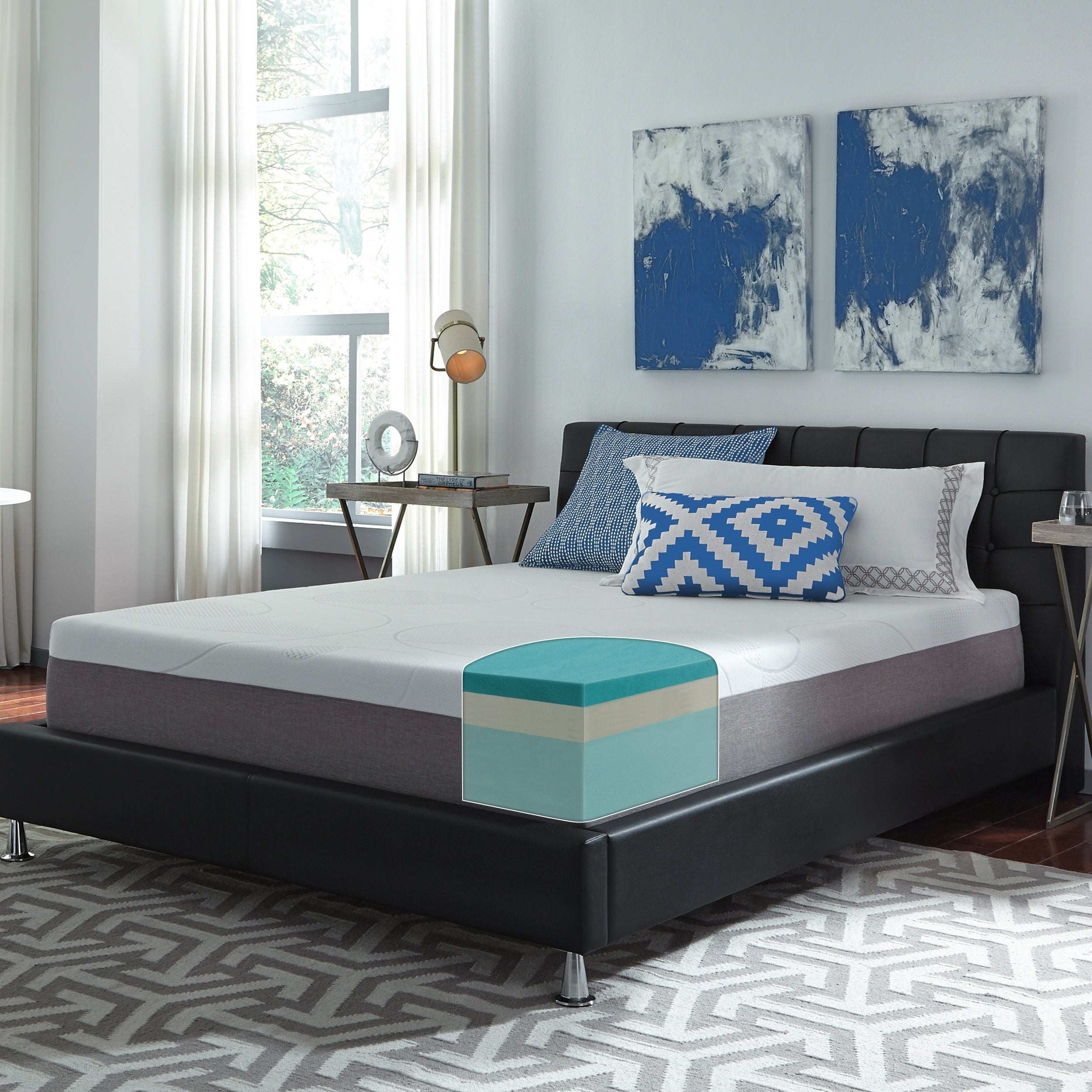Materasso in memory foam gel Slumber Solutions da 12 pollici: scegli il tuo comfort