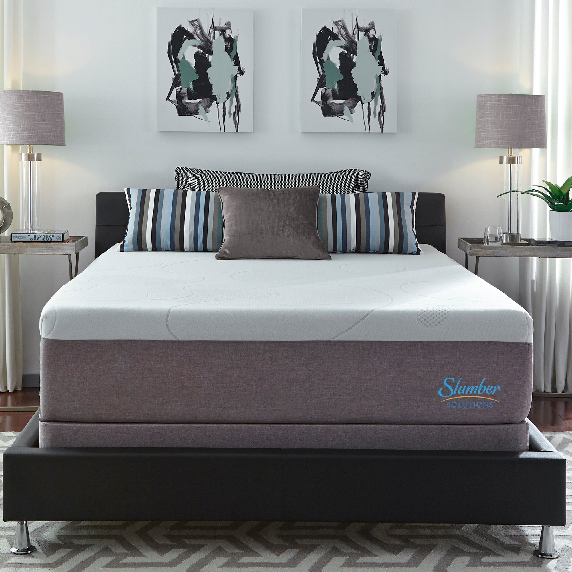 Slumber Solutions Scegli il tuo comfort Set di materassi in memory foam gel da 14 pollici