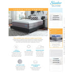 Slumber Solutions Scegli il tuo comfort Set di materassi in memory foam gel da 14 pollici