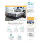 Materasso in memory foam gel Slumber Solutions da 14 pollici: scegli il tuo comfort - Bianco