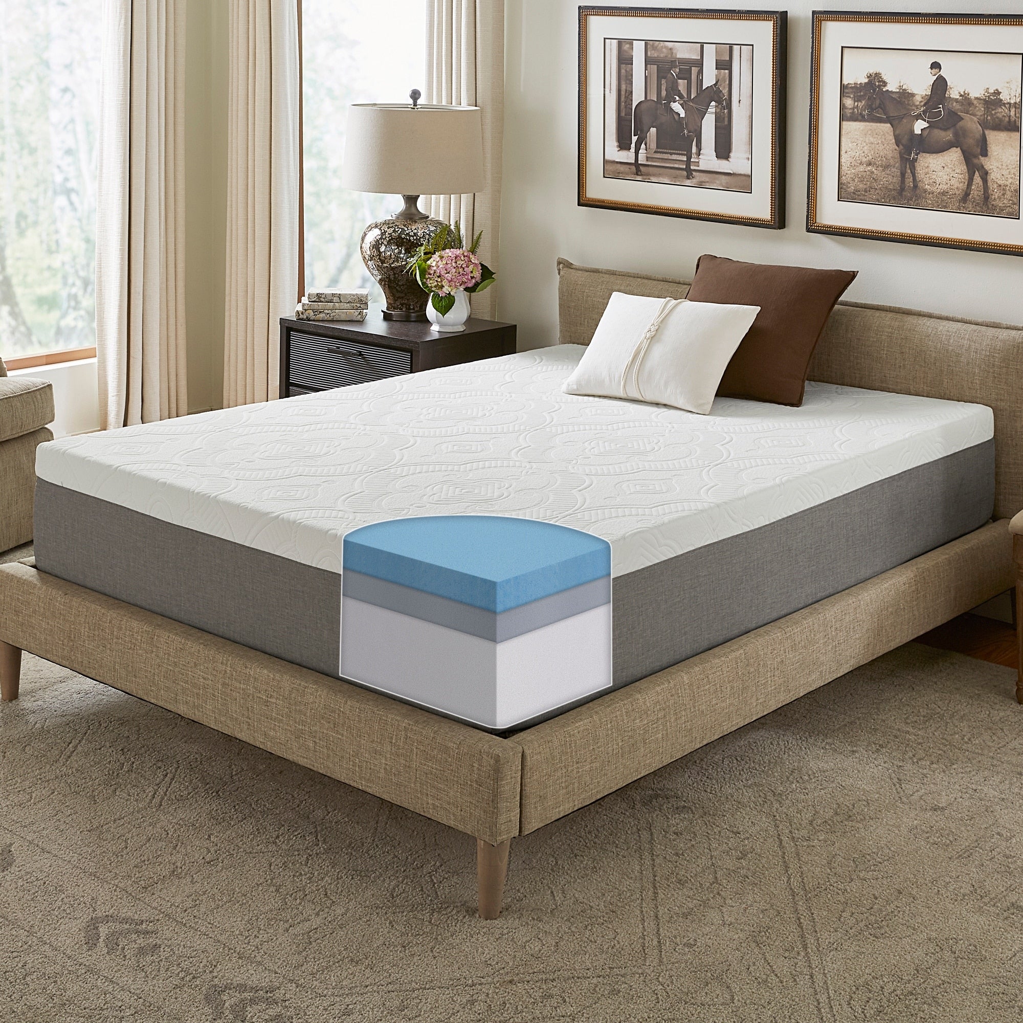 Materasso in memory foam NRGel Signature da 14 pollici di Slumber Solutions