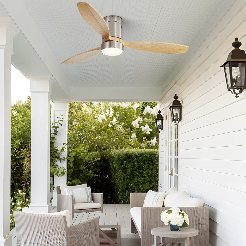 Ventilatore da soffitto a filo Sofucor da 52 pollici con telecomando, motore reversibile, luce integrata opzionale