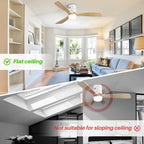 Ventilatore da soffitto a filo Sofucor da 52 pollici con telecomando, motore reversibile, luce integrata opzionale