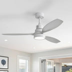 Ventilatore da soffitto in legno per interni Sofucor 52 con telecomando, luce integrata opzionale