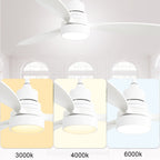 Ventilatore da soffitto in legno per interni Sofucor 52 con telecomando, luce integrata opzionale