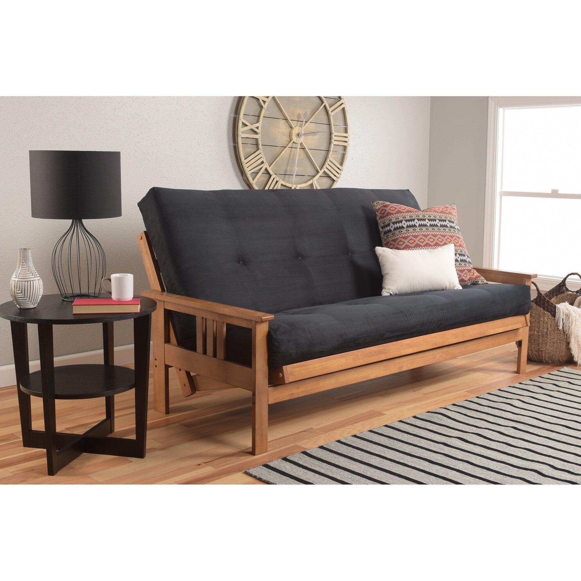 Solo materasso futon sostitutivo Somette in schiuma ad alta densità e molle, dimensioni standard (struttura non inclusa)
