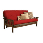 Set futon rustico Somette Tucson in noce full-size con materasso