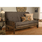 Set futon rustico Somette Tucson in noce full-size con materasso