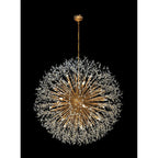 Lampadario Starburst da 47 pollici di larghezza, lampadario in cristallo