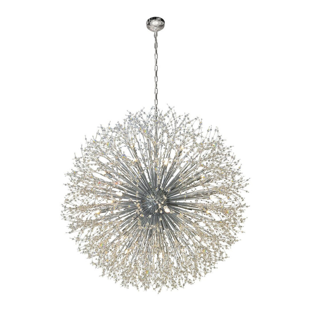 Lampadario Starburst da 47 pollici di larghezza, lampadario in cristallo