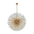 Lampadario Starburst da 47 pollici di larghezza, lampadario in cristallo