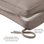 Set di cuscini da esterno Sunbrella Premium da 2 pezzi con seduta profonda