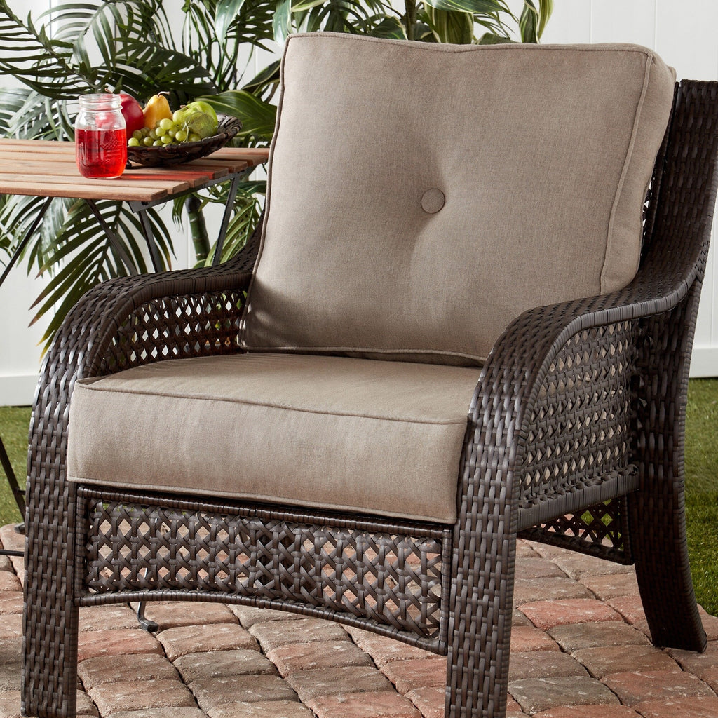 Set di cuscini da esterno Sunbrella Premium da 2 pezzi con seduta profonda