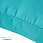 Set di cuscini da esterno Sunbrella Premium da 2 pezzi con seduta profonda