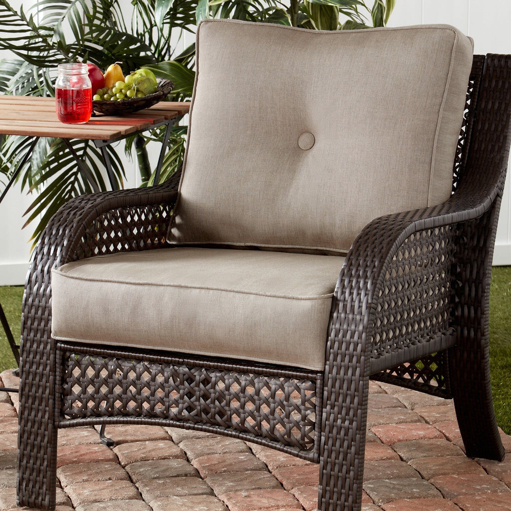 Set di cuscini da esterno Sunbrella Premium da 2 pezzi con seduta profonda