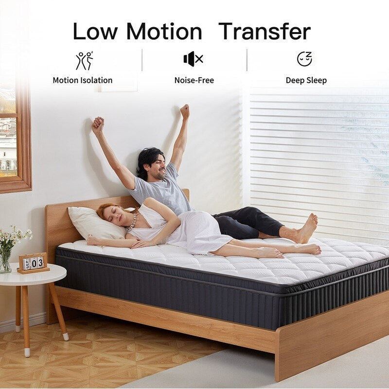 Materasso ibrido in memory foam con infusione di gel SweDrea da 12 pollici, rinfrescante e traspirante con CertiPUR-US, SGS e OEKO-TEX