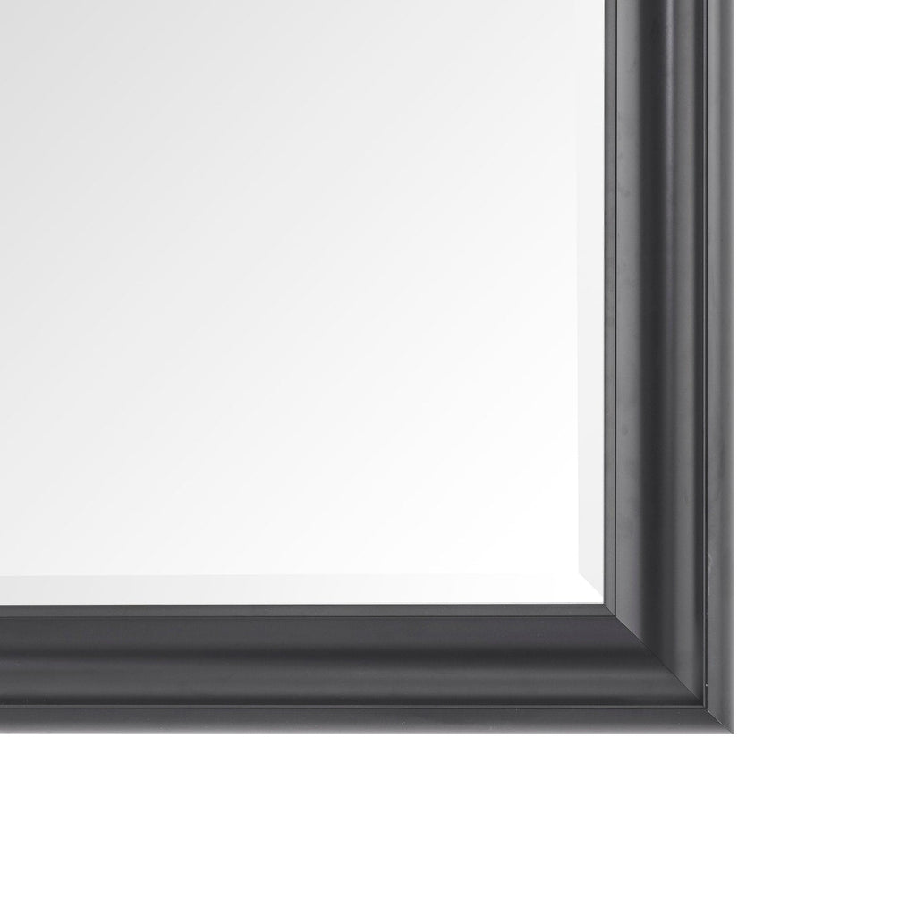 Specchio alto, specchio a figura intera, specchio di grandi dimensioni, cornice liscia in finto legno, specchio rettangolare da parete