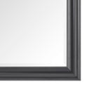 Specchio alto, specchio a figura intera, specchio di grandi dimensioni, cornice liscia in finto legno, specchio rettangolare da parete