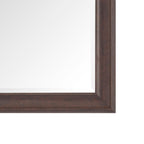 Specchio alto, specchio a figura intera, specchio di grandi dimensioni, cornice liscia in finto legno, specchio rettangolare da parete