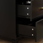 Cassettiera Timechee a 6 cassetti, 47,2'' di larghezza, gambe in legno massello, laccata