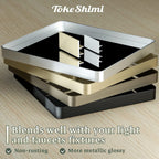 Specchio da parete per bagno moderno con struttura in metallo TokeShimi