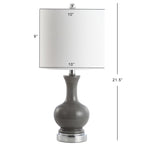 Lampada da tavolo a LED in vetro/metallo Vermont 22, bianca (set da 2) di JONATHAN Y