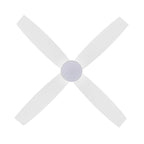Ventilatore da soffitto a filo WINGBO da 44/52 pollici con luci e telecomando, 4 pale reversibili
