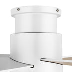Ventilatore da soffitto a filo WINGBO da 44/52 pollici con luci e telecomando, 4 pale reversibili