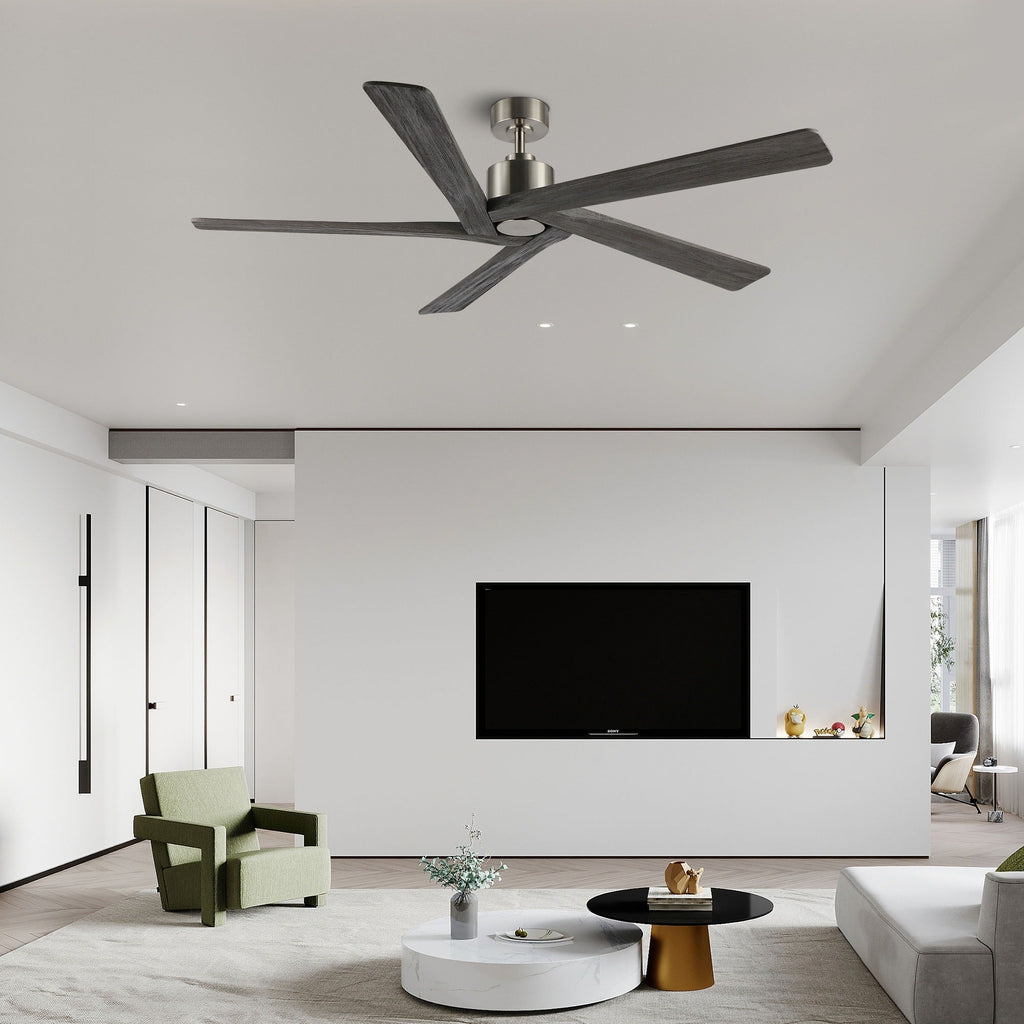 Ventilatore da soffitto per interni con motore CC WINGBO da 54 pollici senza luci - N/D