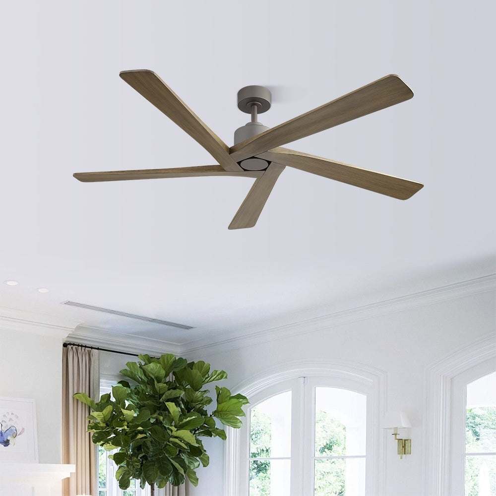 Ventilatore da soffitto per interni con motore CC WINGBO da 54 pollici senza luci - N/D