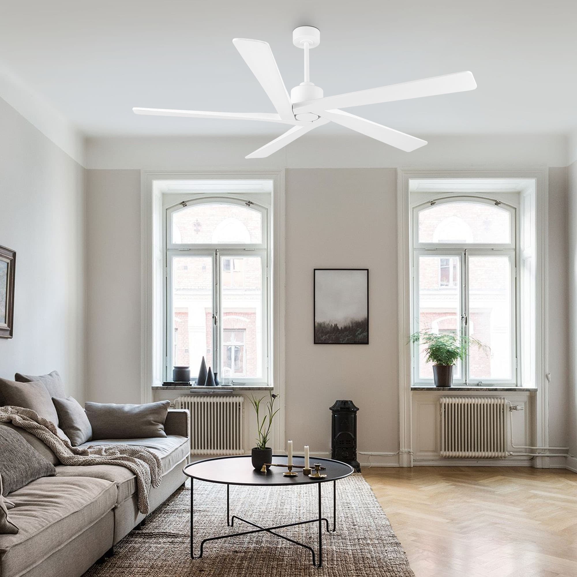 Ventilatore da soffitto per interni con motore CC WINGBO da 54 pollici senza luci - N/D