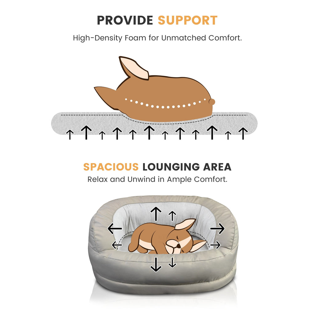 Letto per cani in schiuma ortopedica impermeabile WOWMAX per cani di grossa taglia