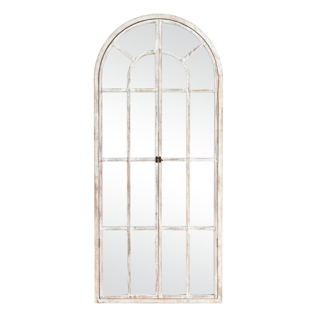 Specchio per finestra in legno ad arco 71'' L*31'' W