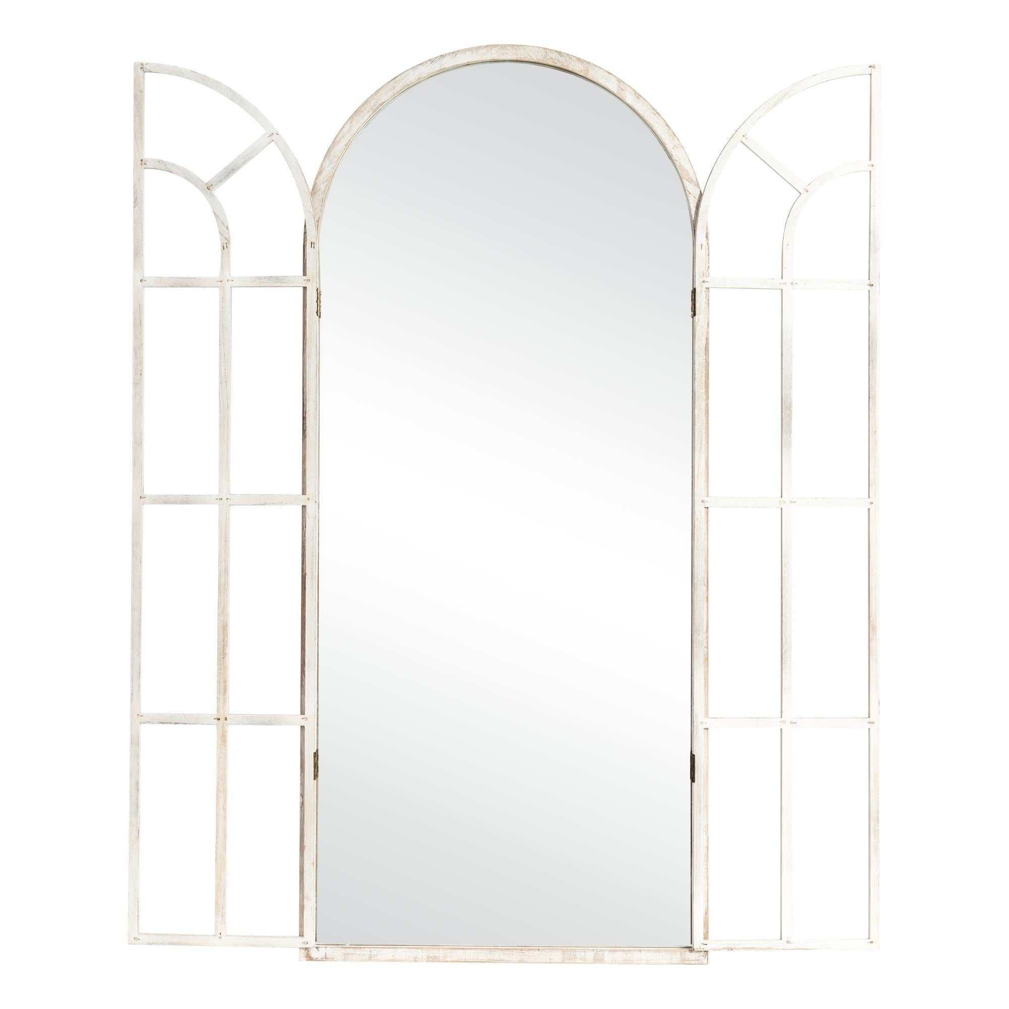 Specchio per finestra in legno ad arco 71'' L*31'' W