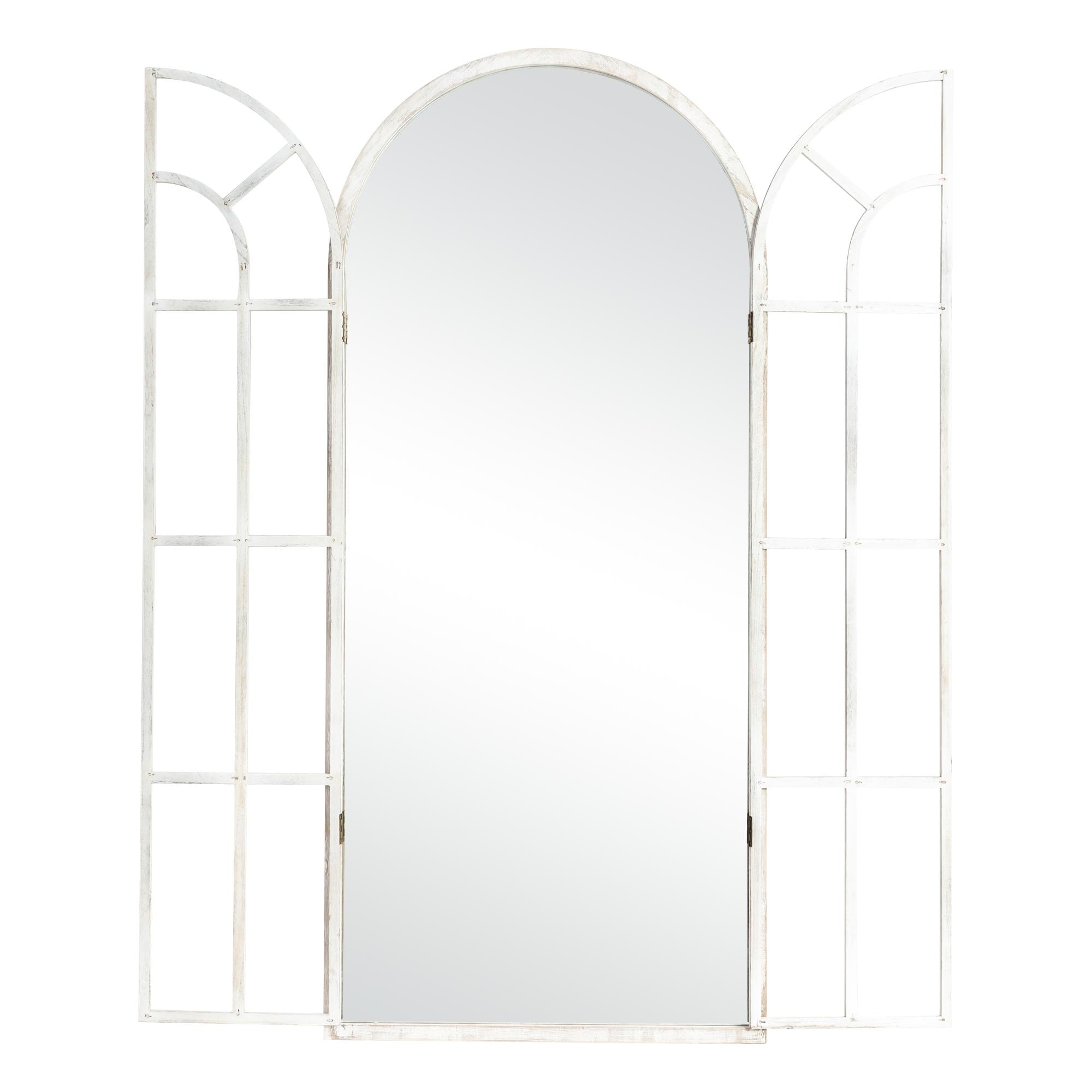 Specchio per finestra in legno ad arco 71'' L*31'' W