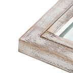 Specchio per finestra in legno ad arco 71'' L*31'' W