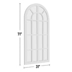 Specchio per finestra in legno ad arco 71'' L*31'' W