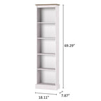 Libreria in legno alta e stretta Collezione Corona | Furniture Dash