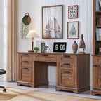 Scrivania direzionale da fattoria da 60 pollici, scrivania in legno per ufficio domestico, scrivania per computer