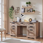 Scrivania direzionale da fattoria da 60 pollici, scrivania in legno per ufficio domestico, scrivania per computer