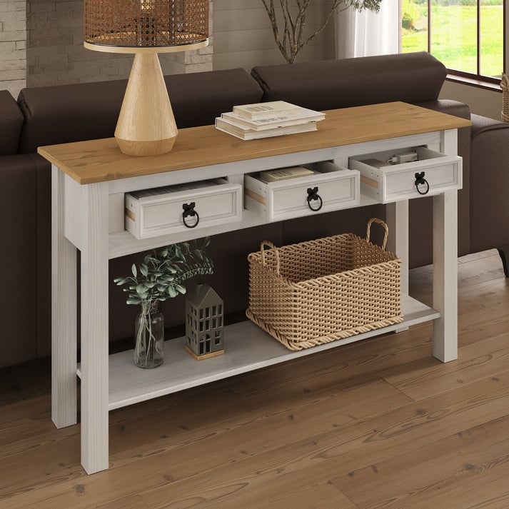Consolle da ingresso in legno con 3 cassetti Corona | Furniture Dash - N/D
