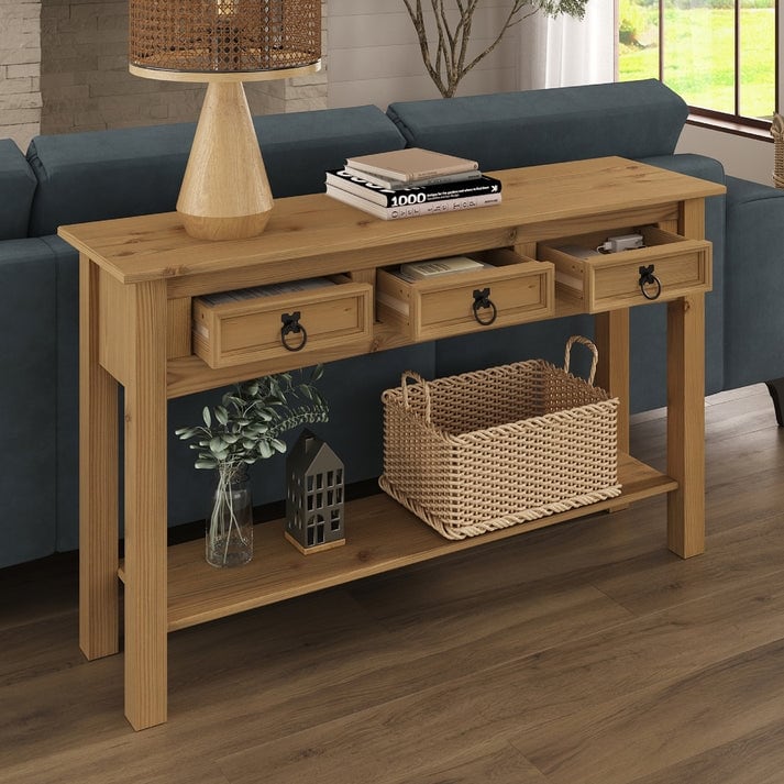 Consolle da ingresso in legno con 3 cassetti Corona | Furniture Dash - N/D