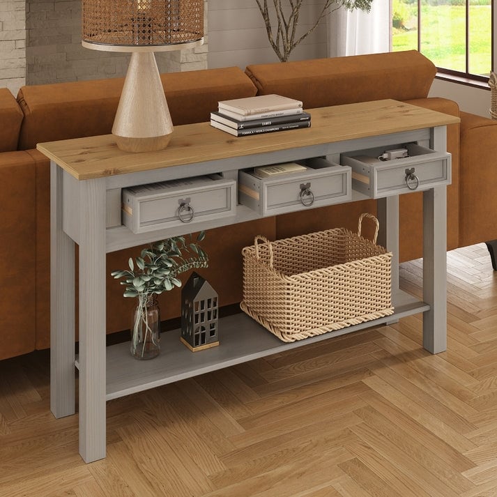 Consolle da ingresso in legno con 3 cassetti Corona | Furniture Dash - N/D
