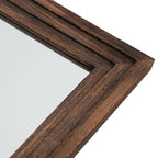 Specchio da parete in stile scala con cornice in legno - 64*21