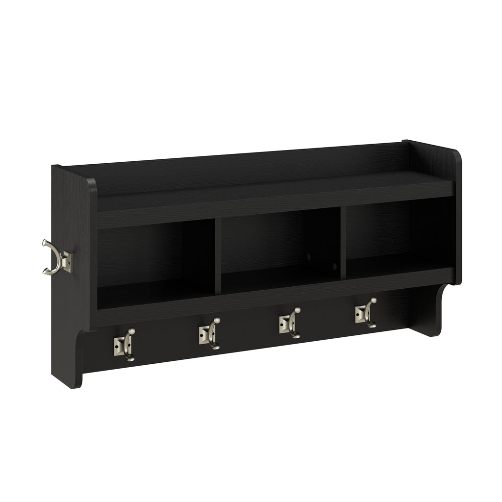 Appendiabiti da parete Woodland 40W con ripiano di Bush Furniture