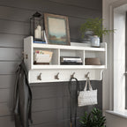 Appendiabiti da parete Woodland 40W con ripiano di Bush Furniture