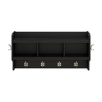 Appendiabiti da parete Woodland 40W con ripiano di Bush Furniture