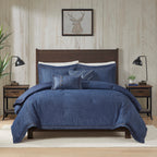 Set di piumoni in denim oversize e imbottito Woolrich Perry Blue