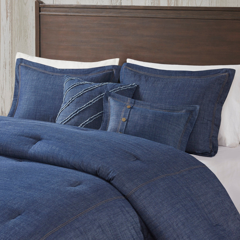 Set di piumoni in denim oversize e imbottito Woolrich Perry Blue