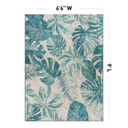 Tappeto da interno/esterno con motivi floreali tropicali contemporanei della World Rug Gallery